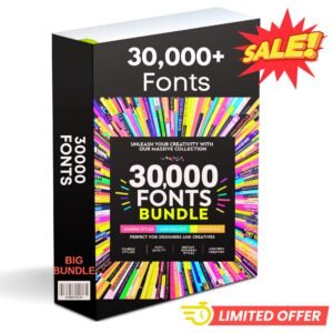 30000+ Ultimate Fonts Collection