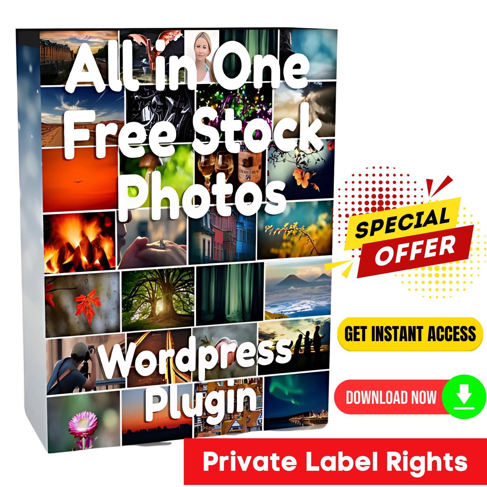 WP Free Stock Photo Plugin - PLR Package