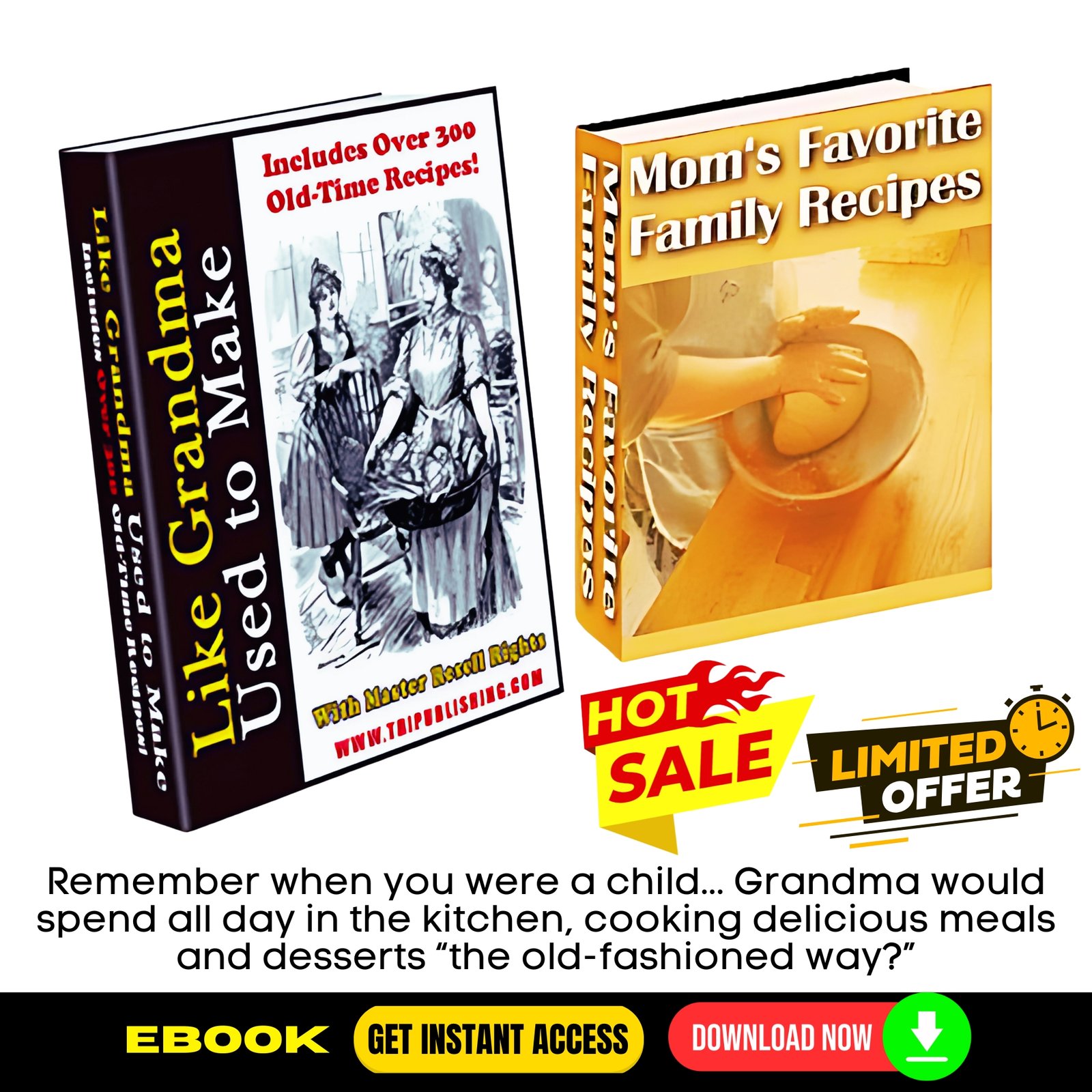 Grandma & Mom's Recipes -Bundle (eBooks)