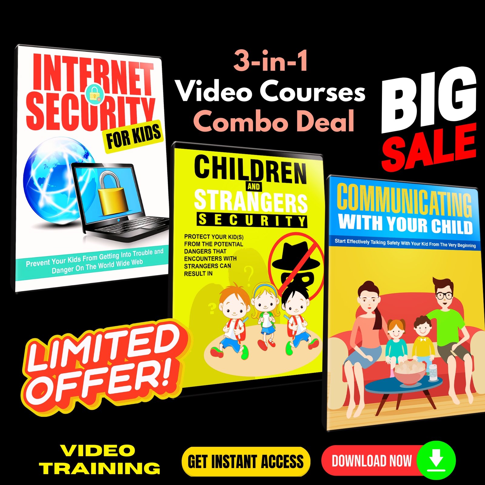Child Security 3-in-1 Video Courses Combo